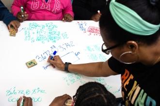 Dry-erase tables make collaboration easy